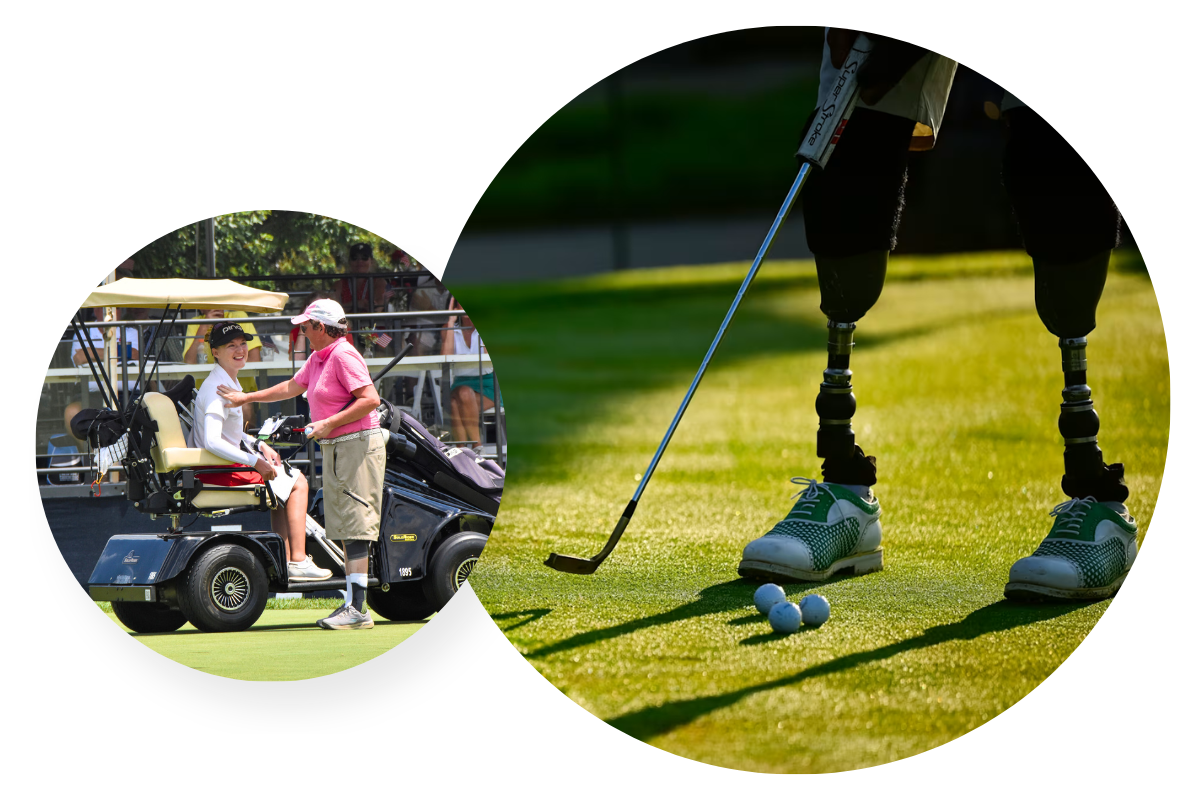 Adaptive Golf Header