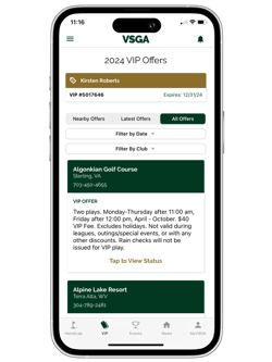 VIP Tap to View Status Screenshot